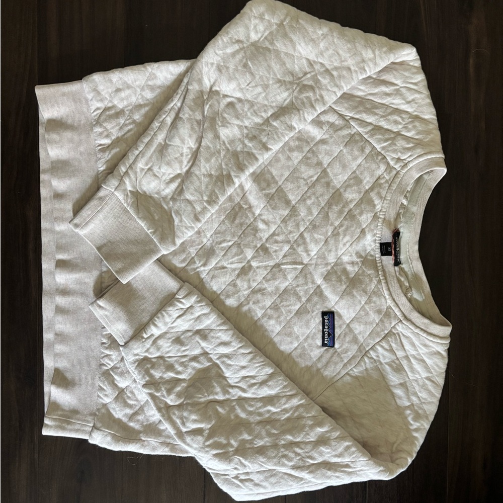 Patagonia Cream Quilted Women's Sweater